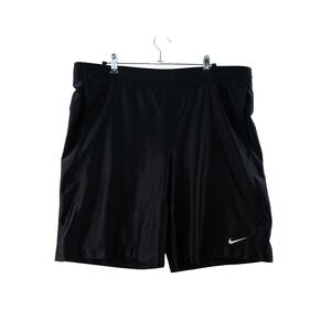 Nike Basketball Shorts Mens L Black Athletic Performance Gym Training Y2K Baggy